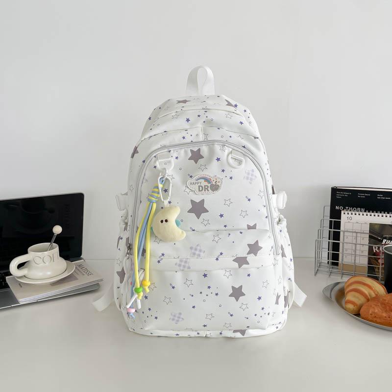 Schoolbag1011 New Schoolbag Female Cute Small Fresh Literary Versatile Casual Little Stars Shining Girl Student Backpack