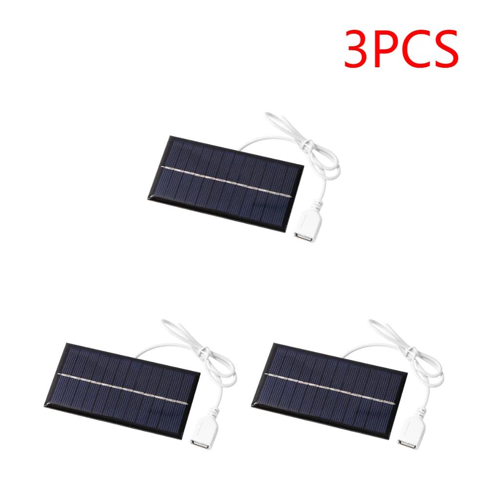2-5Pcs Mini Solar Panel 1W 6V for Phone Power Bank Fan Cell Chargers DIY Solar System Polysilicon Solar Panel