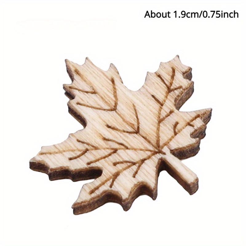 100pcs/bag Home Decoration Hanging Ornament Accessory Painting Scrapbooking Craft Wooden DIY Plant Flower Shape Handmade