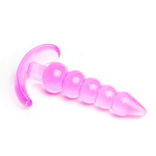 Měkké silikonové anální kolíky pro začátečníky Anální stimulátor Trenér Sex Play Hračka pro ženy Páry Masáž bodu G Unisex sex