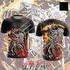 New One Piece Anime Luffy Zoro T-Shirt 3D Cartoon Short-sleeved Football Men's Casual Cosplay Loose Kid Breathable Sports Jersey