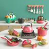 Play Role Playing Toys Boys Girls Kids Toys Kitchen Cooking Toy Set Pretend Cooking Food Play With Pots Pans Utensils Cookware