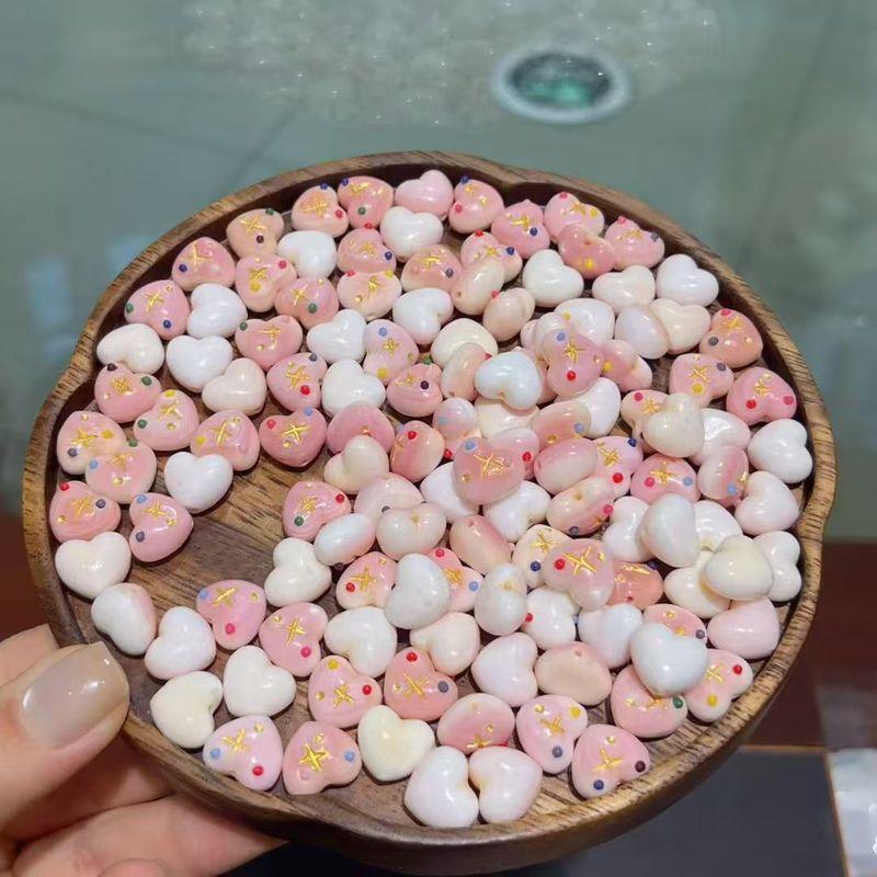 

Natural Queen Shell Heart DIY Accessories Loose Beads String for Bead Bracelet Necklace Crafts Rosary Bracelet Accessory Natural Queen Heart