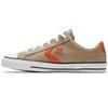 Star Player 76 Leather Round Toe Lace-up Low-Top Canvas Shoes Unisex Khaki