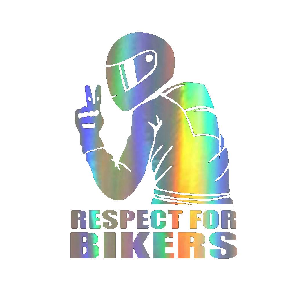 3D Respect Sticker For Car Sticker Waterproof Reflective Decal Funny Motorcycle