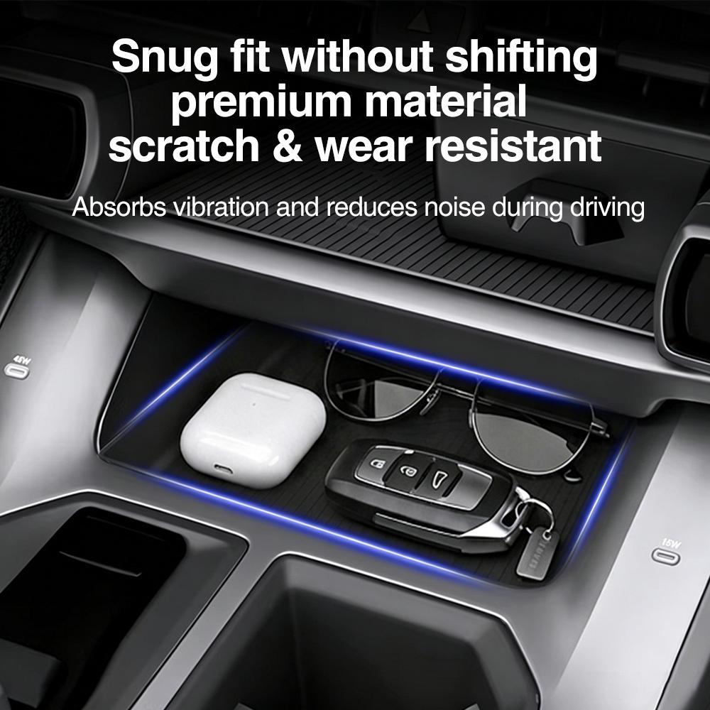 For Toyota RAV4 2026 Center Console Storage Box Silicone Anti-Slip Organizer Storage Box Holder Car Auto Interior Accessories