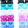 24 Ear Gauges Set Flexible for Men Double Flared Expander Stretchers