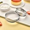 Edelstahl Tarte Ring Doppelseitig Gerollter Rand Backkreisform für Kuchen Keks Obstkuchen Gebäckherstellung Küchenwerkzeuge