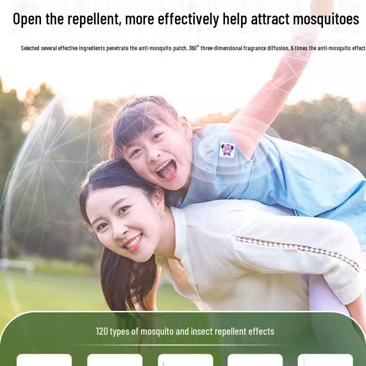 Long-lasting Mosquito Repellent Patch for Infants and Kids: Plant Essential Oil Formula - Portable Outdoor Insect Bite Prevention.
