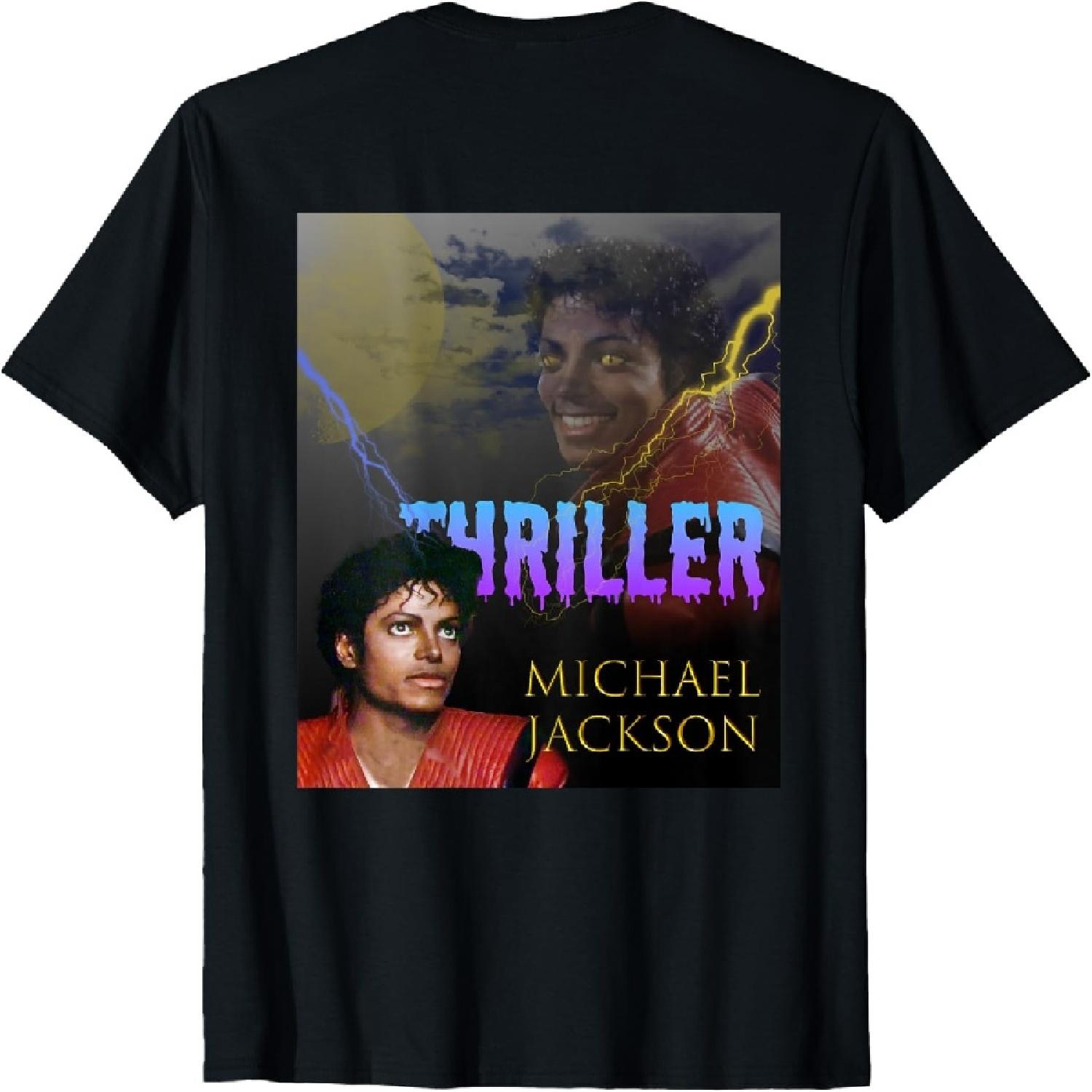 

MJ-067 Футболка с принтом Триллер на спине XXXXXL чёрный