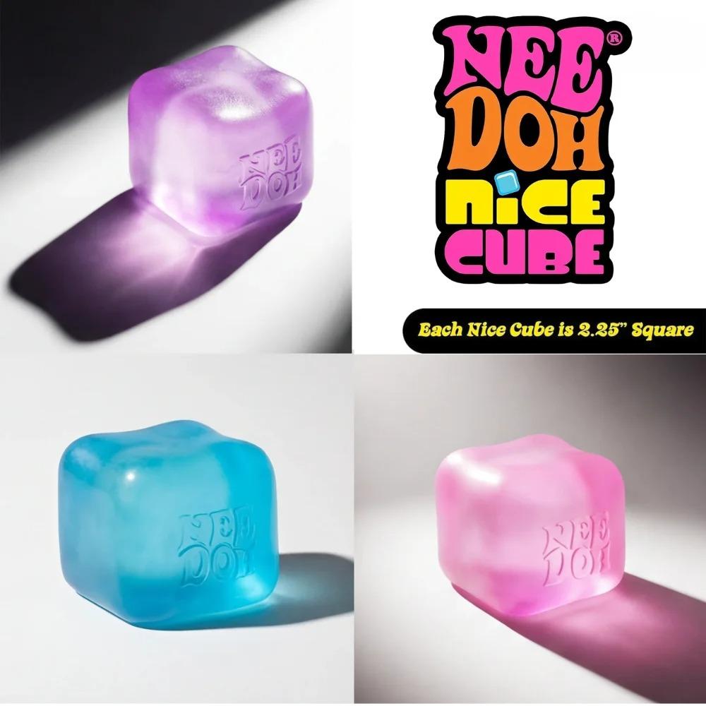 Trending Nee Doh Jellyfish & Cube Squish Toy, Soft Jelly Squeeze Stress Relief Fidget Toy, Sensory NeeDoh for Kids & Adults!!!