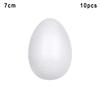 1/5/10PCS White Foam Eggs Solid Modelling Polystyrene Styrofoam Foam Ball Eggs Shape DIY Festival Decorations Kids Gifts