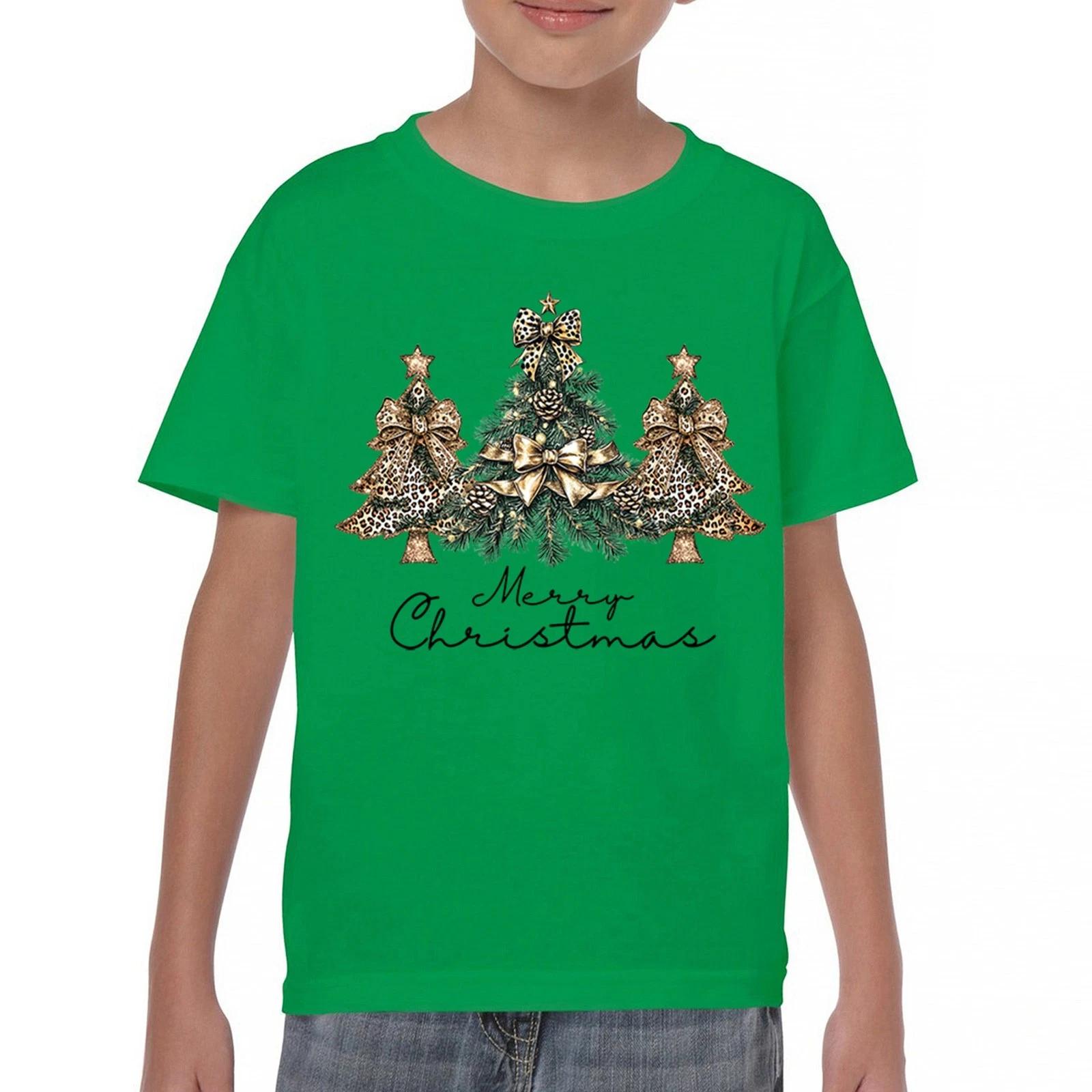 

Merry Christmas Tree Youth kids boys T-Shirt Tis the Season Holiday Spirit Xmas Kids 110