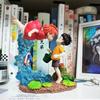 Anime Ponyo On The Cliff Pvc Action Figure Statue Ponyo Meets Sosuke Classic Water Wave Splash Scene Miniature Diorama Decor