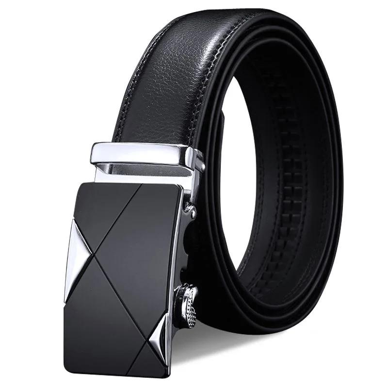 Belts Famous Brand Designer Belt Men Plus Size 130 140 150 160 170cm High Quality PU Leather Luxury Belts Metal Automatic Buckle