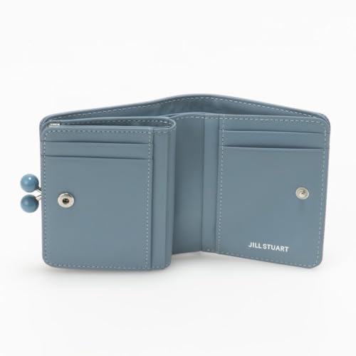 JILL STUART Melty Clasp Folding Wallet, Women's, Vivid Plate, Thin, JSLW4BS1, Sax