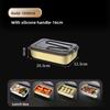 Outdoor cooking aluminum lunch box camping picnic food storage box square lunch box travel portable lunch box 2-pack
