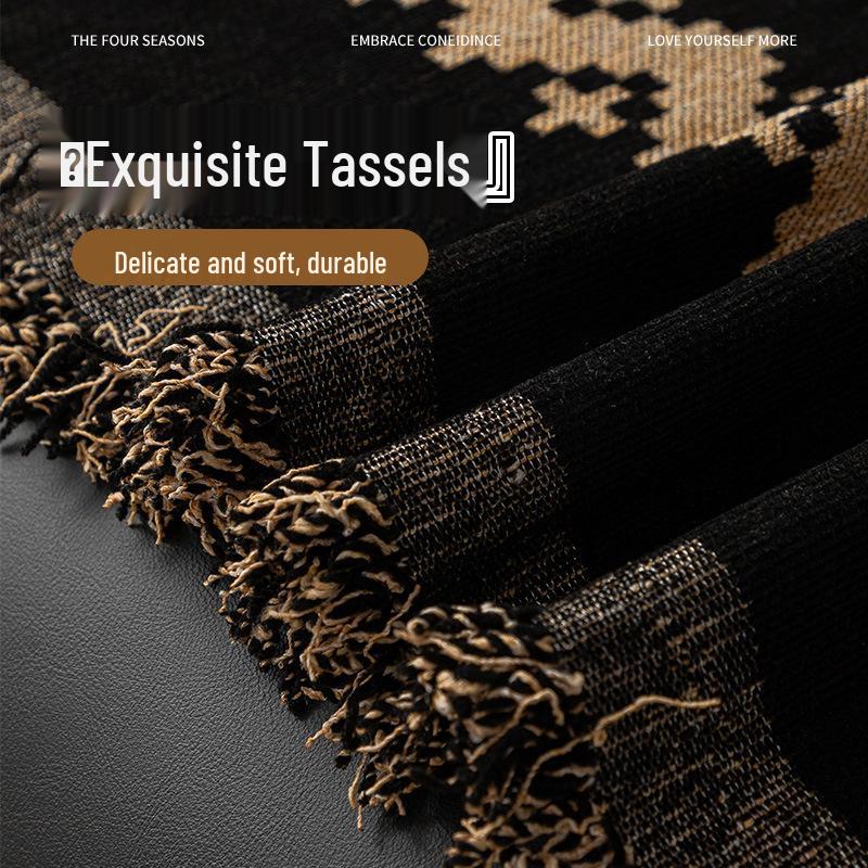 Nordic Minimalist Chenille Sofa Blanket - Anti-Scratch, Four Seasons Universal Cover