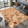 3D Coffee Theme Carpet Mat Rug Home Decoration Living Room Bedroom Floor Decor Cafe Latte Americano Retro Style Non Slip Rugs