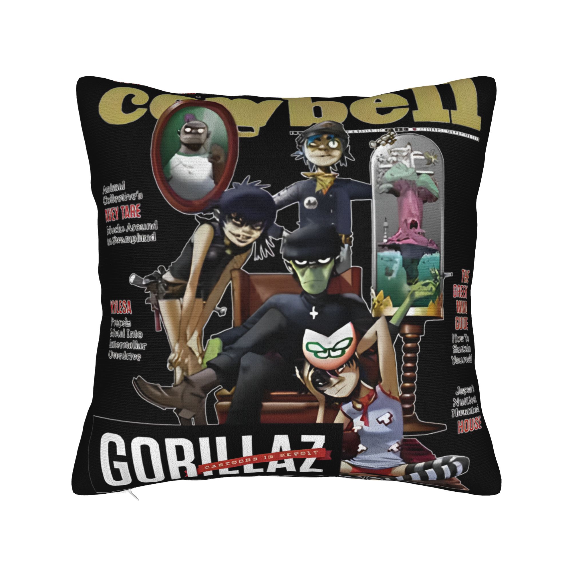 Gorillazs Pillow Case Comfy Pillow Cover For Wedding Party Home Decor Morden Pillowcases 12x12Inch