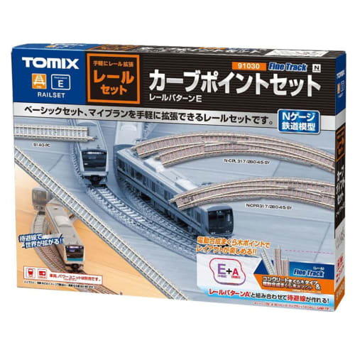 TOMYTEC TOMIX N Gauge Curve Point Rail Set 91030 Model Railroad Rail Set