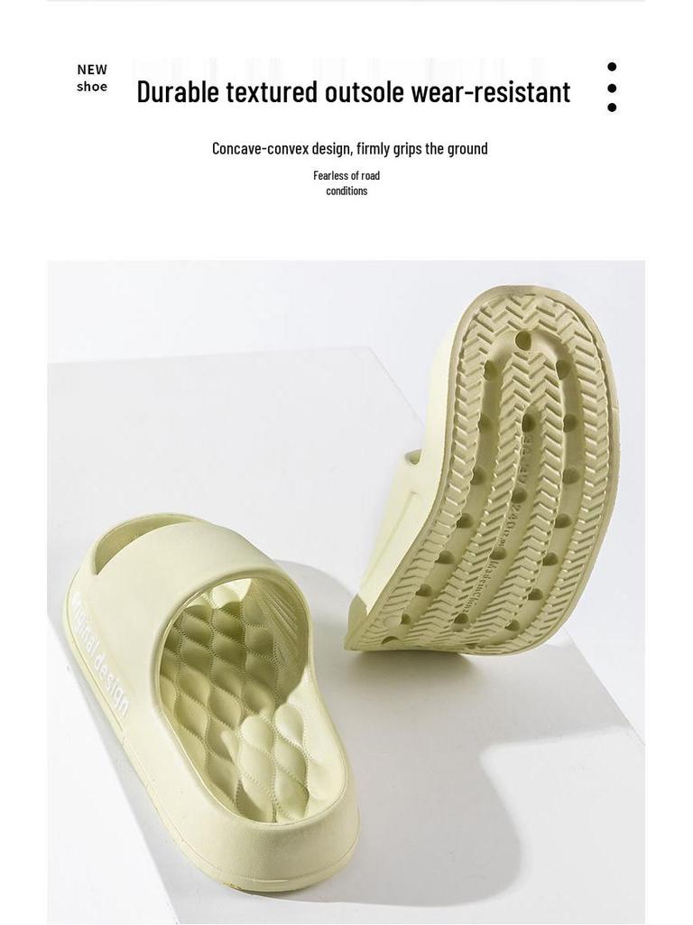 Men's Plus Size Non-Slip EVA Slippers - Indoor/Outdoor, Soft Sole, Cool Design