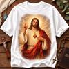 Heiligstes Herz Jesu Christliches Vintage Katholisches Glaubens Religiöses Grafik T-Shirt