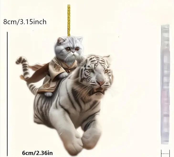 

Акриловый забавный брелок для автомобиля с собакой, красочный мультяшный стиль, идеально подходит для украшения рюкзака