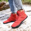 Men's and Women's Winter Non-slip Waterproof Snow Boots with Thick Sole and Plus Velvet Lining