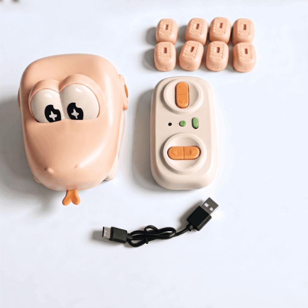 Interactive RC Snake Car Toy Magnetic Greedy Snake Car Energy Beans Remote Control Car Indoor Play