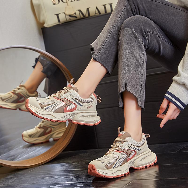 Thick Soled Women'ssneakers Shoes Breathable Running Shoes Women's Fashion Student Girls Shoes
