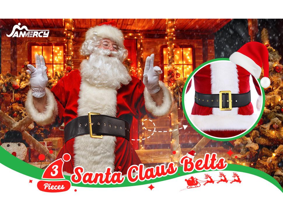 European and American Santa Claus Christmas Wide Waist Belt for Men
