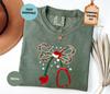 Christmas Stethoscope Nurse Shirt, Floral Nurse Christmas Tee, Comfort Colors Nurse Tshirt, Xmas Nursing Shirt, Medical Worker Holiday Gift