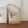 Open-weave Woven Bag - Large Capacity for Commuting, Beach and Vacation, Single Shoulder Tote Bag