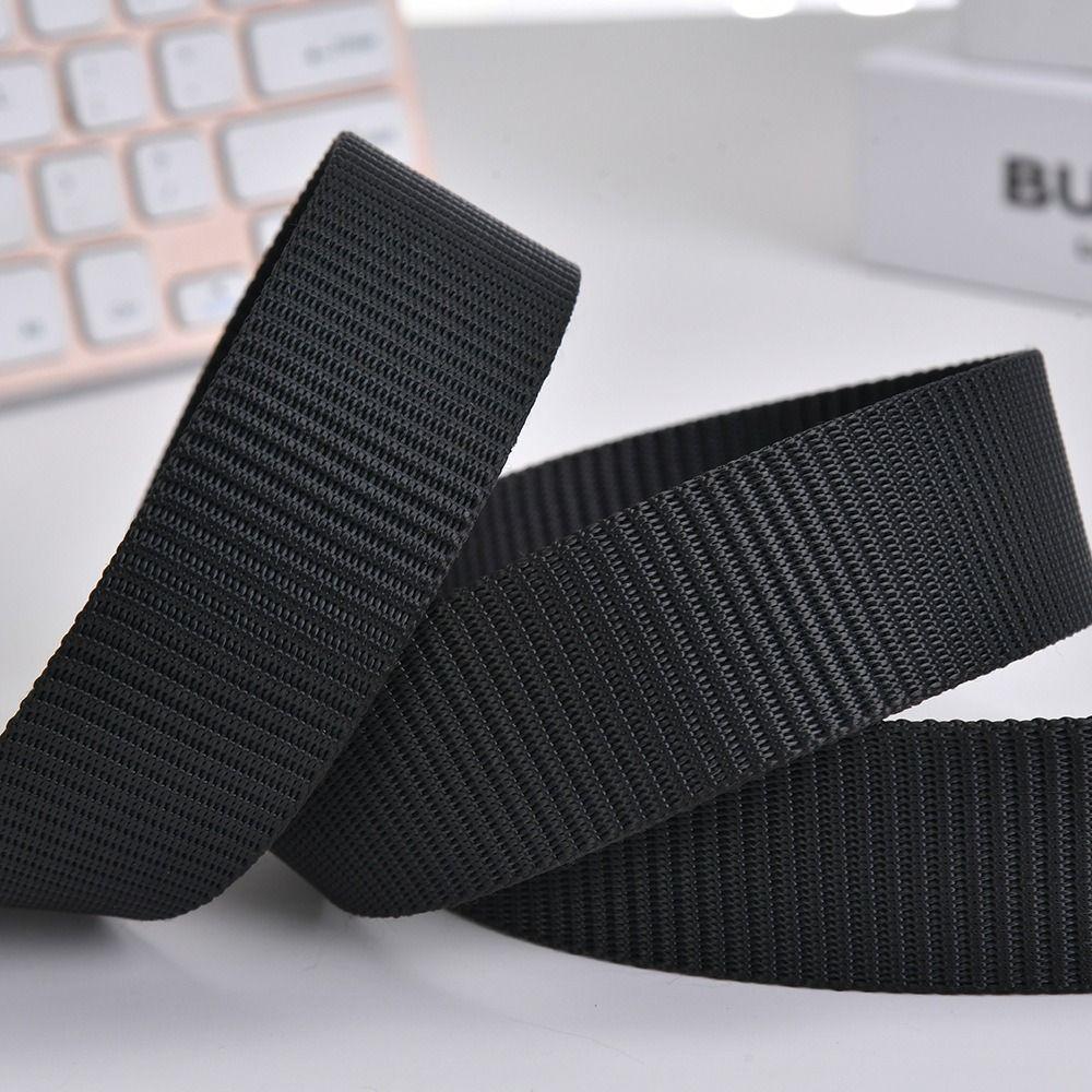 

Business Casual Without Buckle Waistbands Luxury Brand Weave Waist Band Fashion Canvas Strap чёрный
