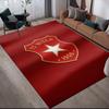 Wisla Krakow Flannel Printed Carpet, Home Sofa Decoration for Living Room & Bedroom, Non‑Slip Play Flannel Floor Mat for Game Room