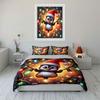 Festive Penguin Glow Bedding Sets Duvet Cover Sets Duvet Covers Pillowcases(1*Duvet Cover 2*Pillowcases Without Duvet Insert)