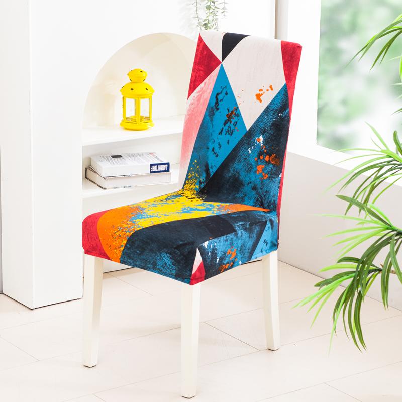 Christmas Decoration Stretch Covers Chair Cover For Dining Room Office Banquet Chair Protector Elastic Material Armchair Cover