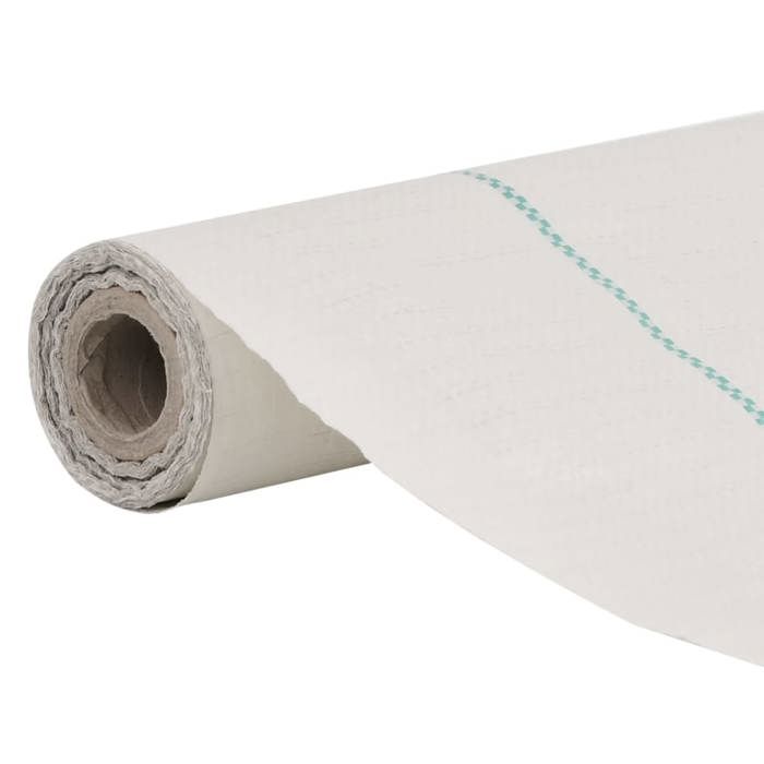 VidaXL Membrane anti-mauvaises herbes blanc 4x10 m PP, tissu anti-mauvaises herbes, membrane de contrôle des mauvaises 4005927