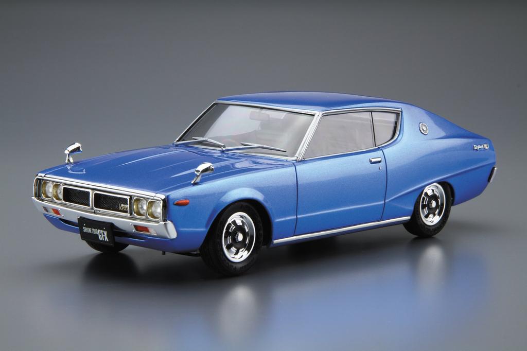 Aoshima Bunka Kyozai The Model Car Series 49 Nissan KGC110 Skyline 1974 Plastic Model Kit Co., Ltd. 1/24 No. HT2000GT-X