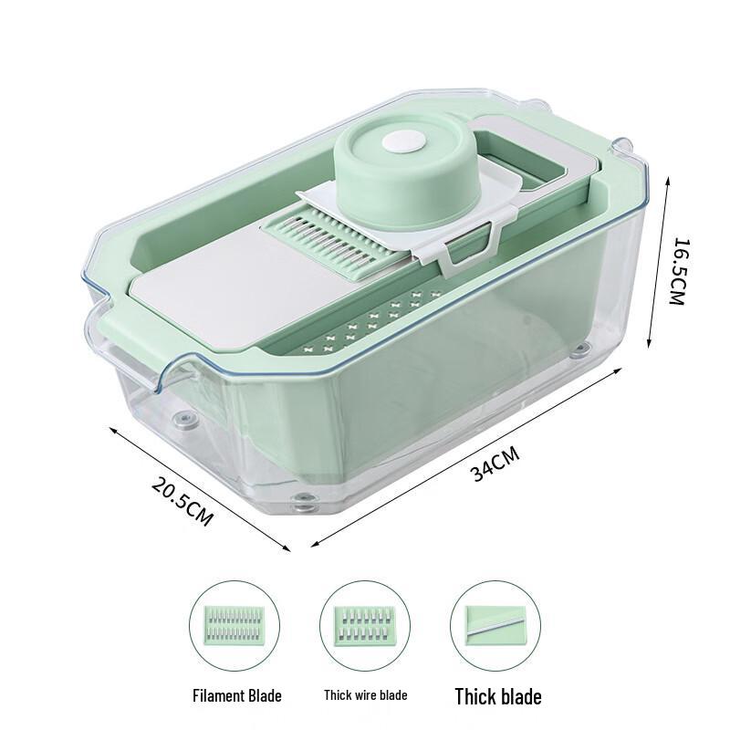 

Stainless Steel Multi-Function Vegetable Slicer & Grater