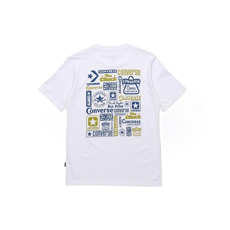 Men s Converse Logo Printing Casual Short Sleeve White 10018868-A01 M