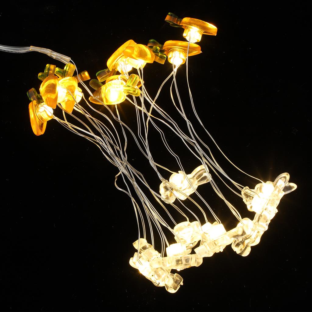 Easter Bunny String Lights 3M 30Leds Plastic Rabbit Carrot Shaped Lamp for Holiday Party Yard Porch Lighting Decor