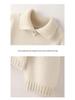 Women's High-Neck Knitted Pullover Wool Sweater - Long-Sleeved, Warm Autumn/Winter Top