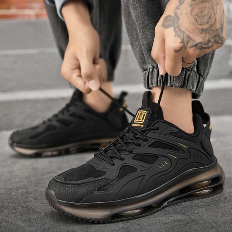 Mode 2025 Frühling Neue Herren Freizeit Sportschuhe Modetrend Vielseitige Schuhe mit dicker Sohle Low-Top Bequeme Schnür-Plateau-Sneakers