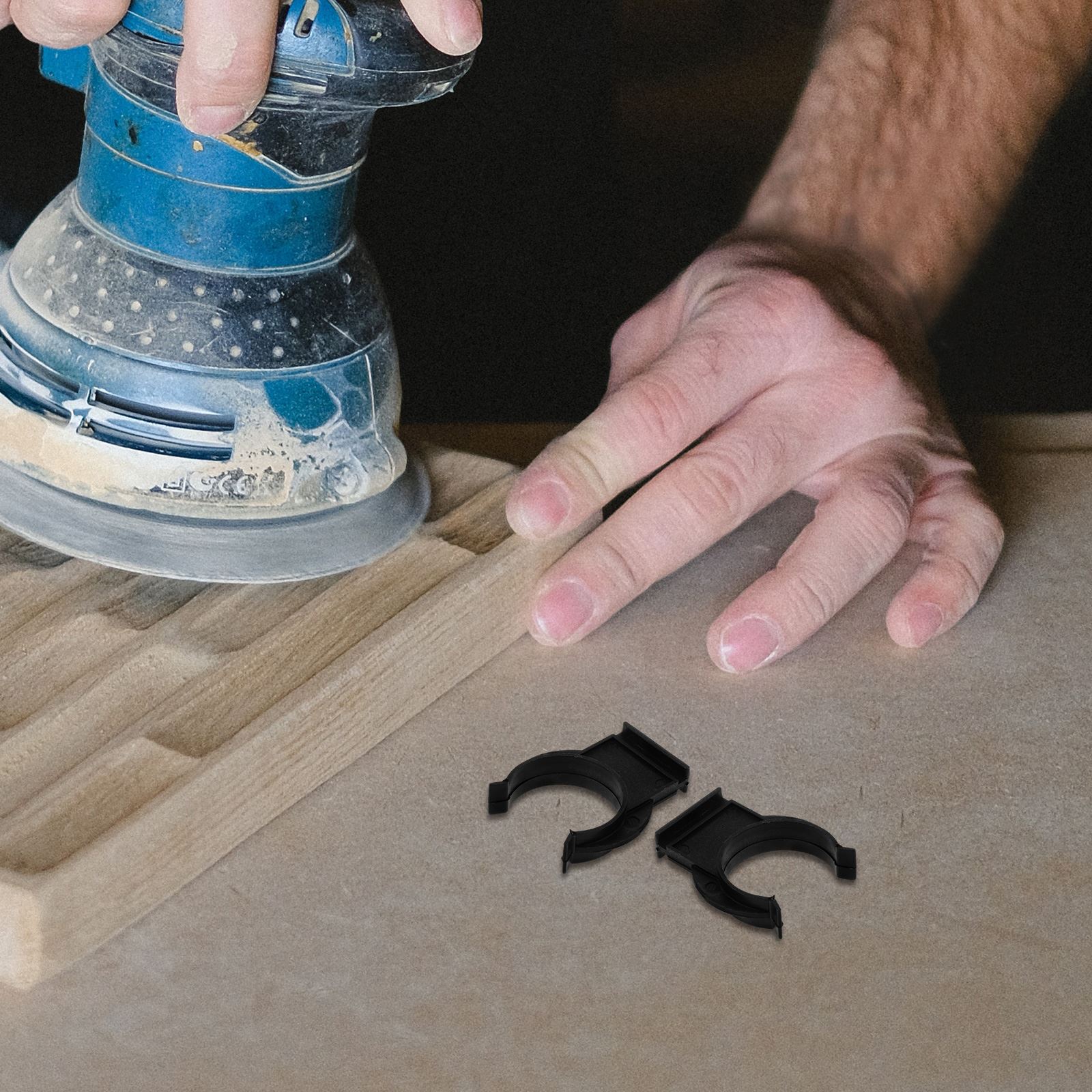 

20 Pcs Cabinet Foot Accessories Kitchen Kick Plate Clips Cabinets Clamps Legs for Leveler Plastic Plinth Furniture чорний