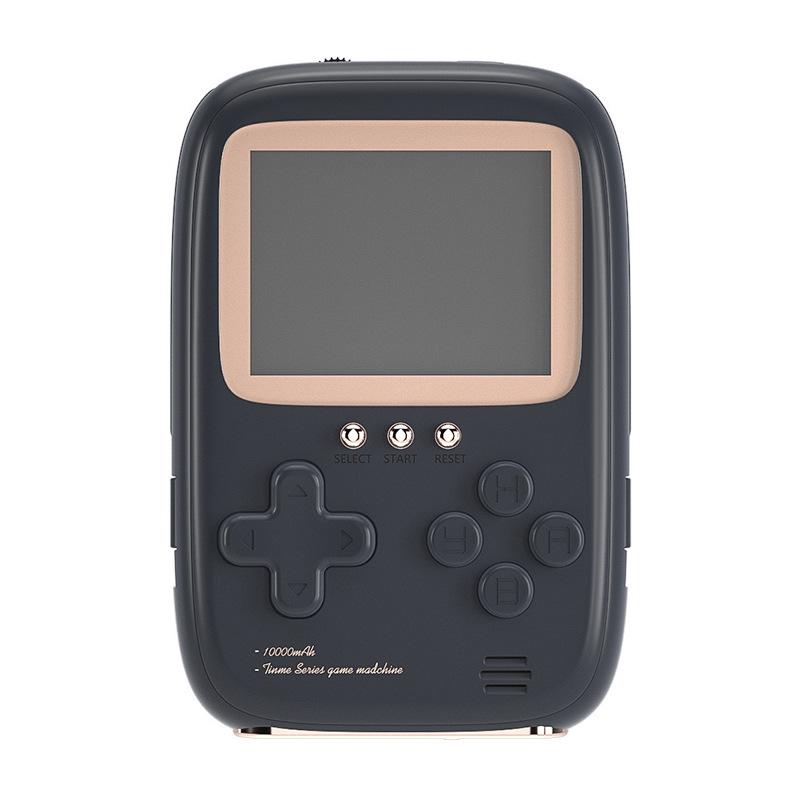 

DY-17 Портативная игровая консоль 2-в-1 Power Bank 10000 мАч с двухпроводной зарядкой Сокровище ностальгических ретро-игр детства 13.3*8.8*2.5cm,singles темно-синий