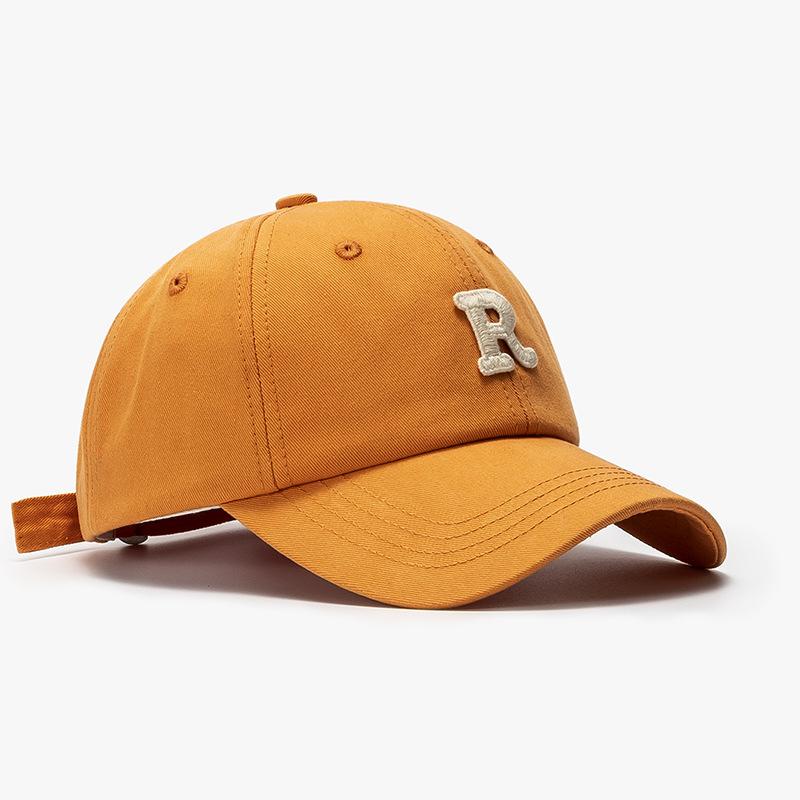 Summer Letter Women's Outdoor Curved Eave Soft Top Baseball Cap Fashionable Simple Sun Shading Sun Protection Duckbill Cap Men