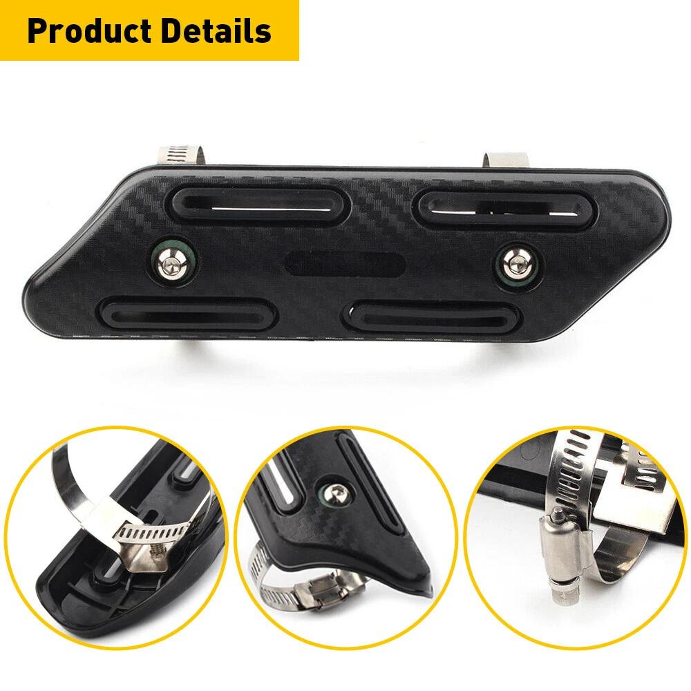 Motorcycle Motorbike Exhaust Muffler Pipe Heat Shield Cover Heel Guard Protector Durable Car Exhaust Pipe System Motorcycl Parts Muffler