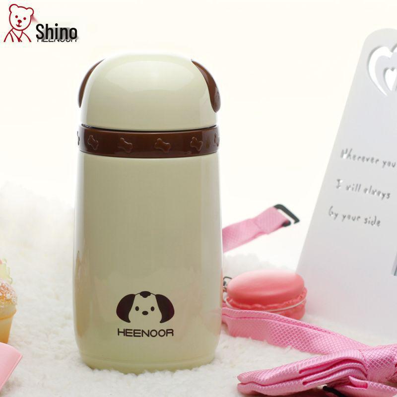 Xinuo 5732 Double-Layer Cartoon Insulated Stainless Steel Cup - Cute, Portable Student Tea Cup